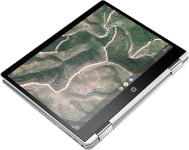 HP Chromebook x360 12-h0002no 12" 2-i-1 (hvit/grå)