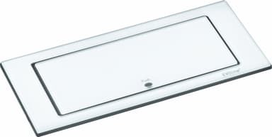 EVOline BackFlip stikkontakt (hvitt glass)