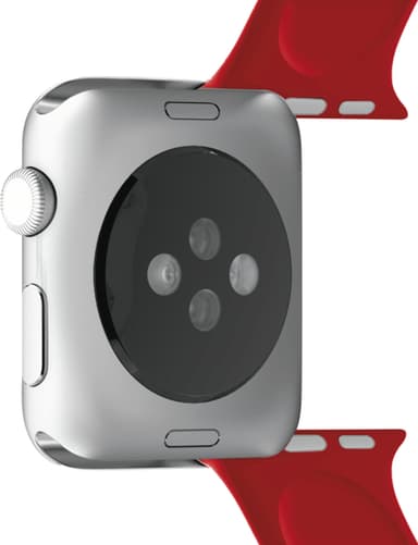 Puro Icon sportsreim i silikon til Apple Watch 42-44 mm (rød)