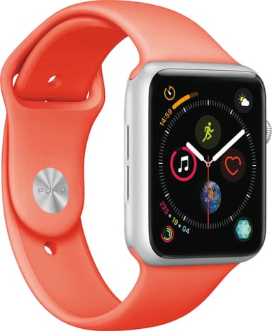 Puro Icon sportsreim i silikon til Apple Watch 42-44 mm (living coral) Puro Icon sportsreim i silikon til Apple Watch 42-44 mm (living coral)