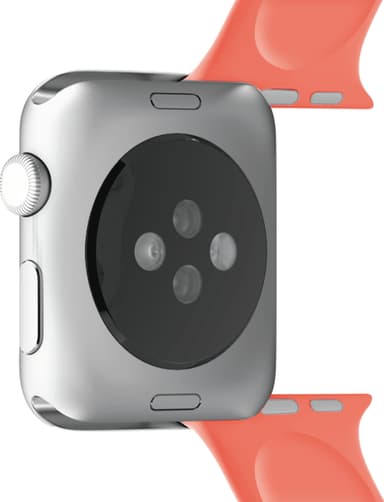 Puro Icon sportsreim i silikon til Apple Watch 42-45 mm (living coral)