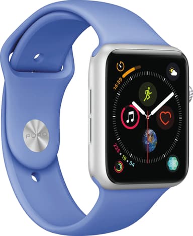 Puro Icon sportsreim i silikon til Apple Watch 42-45 mm (forment blue)