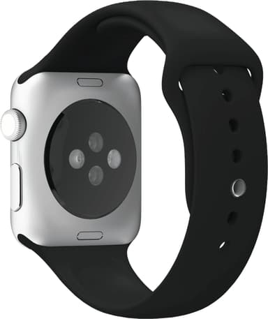 Puro Icon sportsreim i silikon til Apple Watch 42-45 mm (sort)