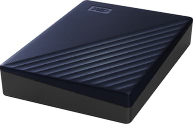 WD My Passport til Mac bærbar harddisk 5 TB (blå)