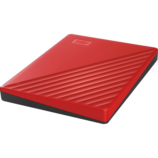 WD My Passport bærbar harddisk 2 TB (rød)