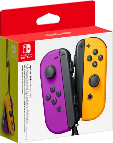Nintendo Switch Joy-Con kontrollerpar (neonlilla+oransje)