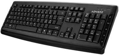 Advent kablet tastatur og mus (sort)