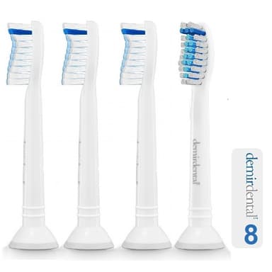 Demirdental X-Series Tandb�rstehoved tilsv. Philips Optimal White 8-Pack