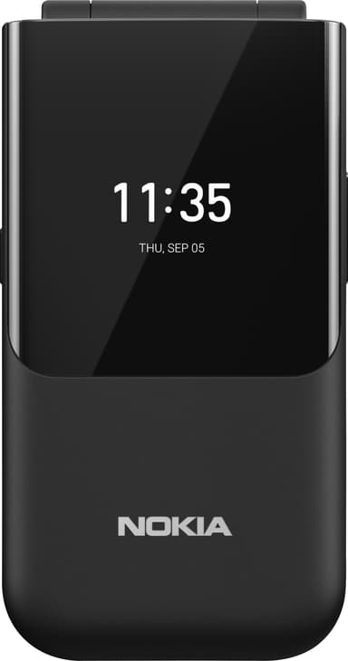 Nokia 2720 Flip mobiltelefon (sort)