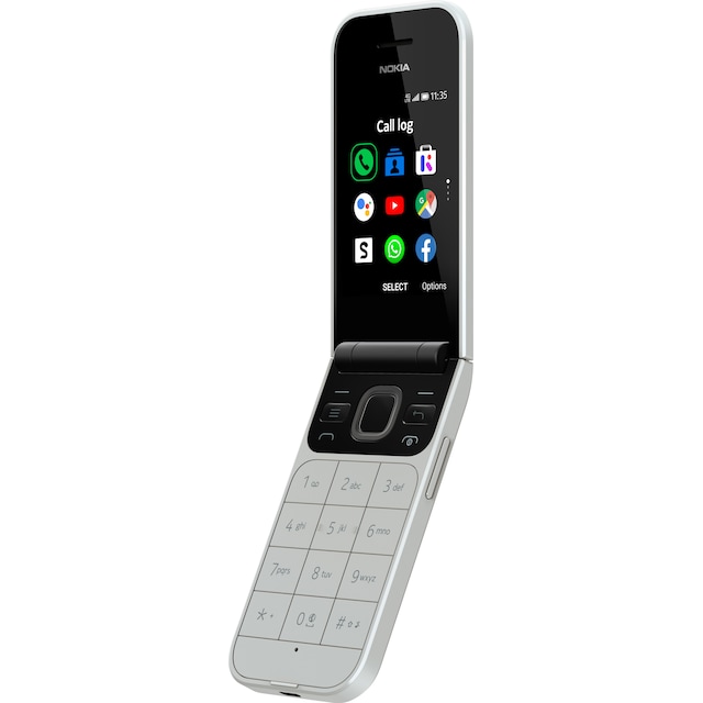 Nokia 2720 Flip mobiltelefon (grå)