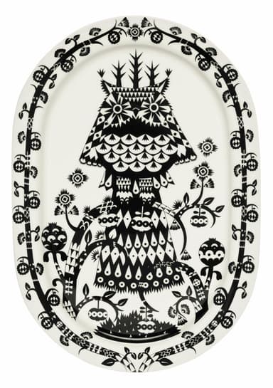Iittala taika serveringsfat oval svart 41cm