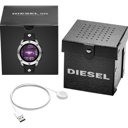 Diesel Axial smartklokke 48 mm (rustfritt stål/sort)