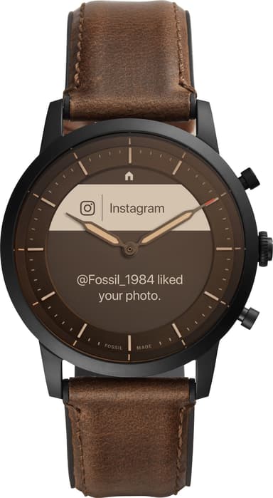 Fossil Collider Hybrid smartklokke 42 mm (brun)