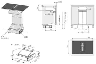 Witt Fusion platetopp med integrert ventilator FUSION1SQW