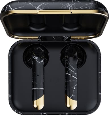 Happy Plugs Air 1 helt trådløse in-ear hodetelefoner (sort marmor)