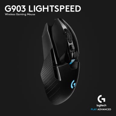 Logitech G903 Lightspeed trådløs gamingmus Mus og tastatur Lader Dual USB GoPro Hero 4 Tilbehør actionkamera Elkjøp