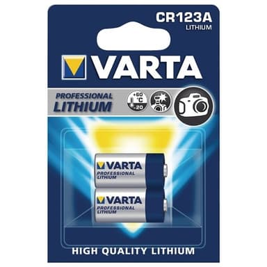 Varta Professional CR123A batteri (2-pakning)