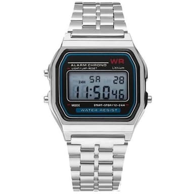 Classic Quartz LED Digital Herreklokke