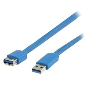 USB-ledning 3.0 Flat skjøteledning - 2m
