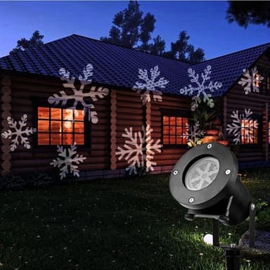 Projektorlampe til husvegg / Fasadebelysning