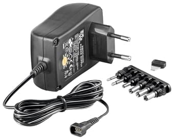 Universal lader 3-12V 6x adapter