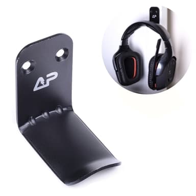 Svart Universal Vegghenger til Headset