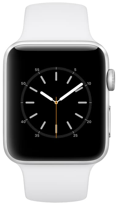 Apple Watch Series 2 Sport 42 mm (sølv alu/hvit rem)