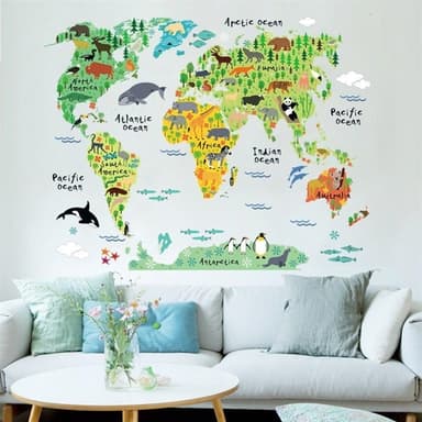 Barn veggdekorasjon / wall stickers barn - Verdenskart