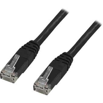 UTP Cat5e patchkabel 5m, sort