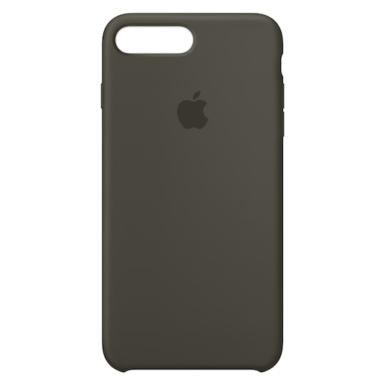 iPhone 8 Plus silikondeksel (mørk oliven)