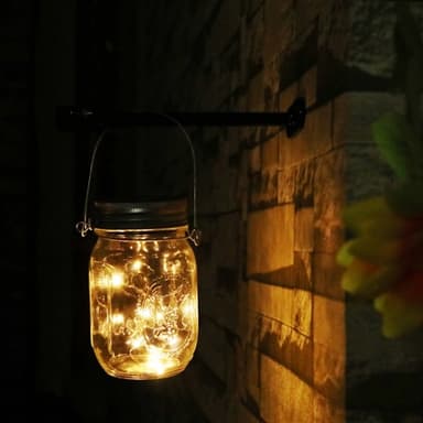 LED Solcellelampe Glassboks