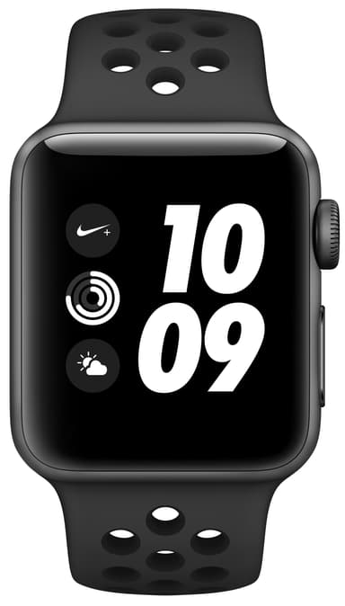 Apple Watch Series 2 Nike+ 38 mm (grå alu/sort rem)