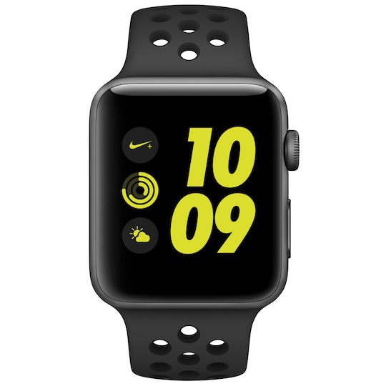 Apple Watch Series 2 Nike+ 42 mm (grå alu/sort rem)
