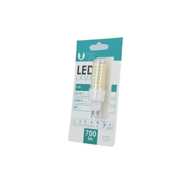 LED lyspære G9 8W 230V 4000K 700lm