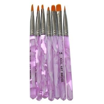 Neglepensler 7-pakk for UV Gel