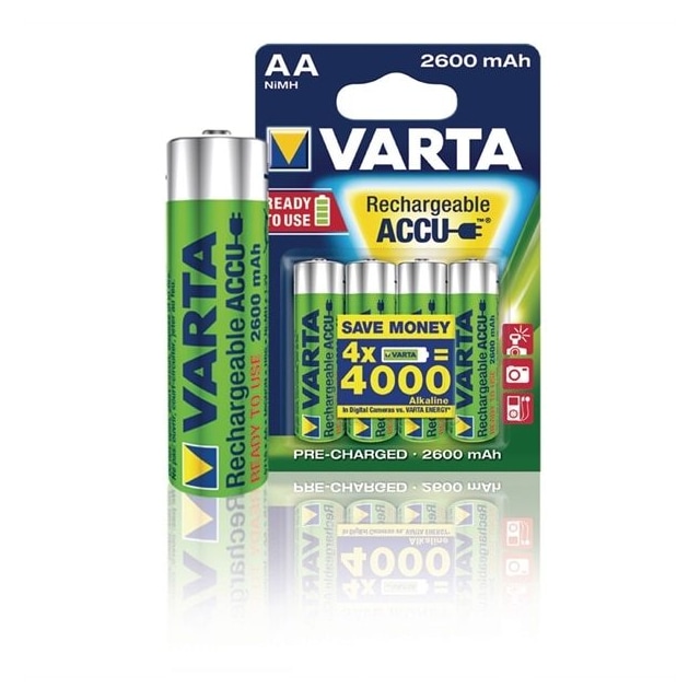 Varta Power 2600mAh AA batteri (4-pakk)