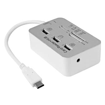 USB Kortleser / Hubb 3.1 Type-C - 5 Gbps