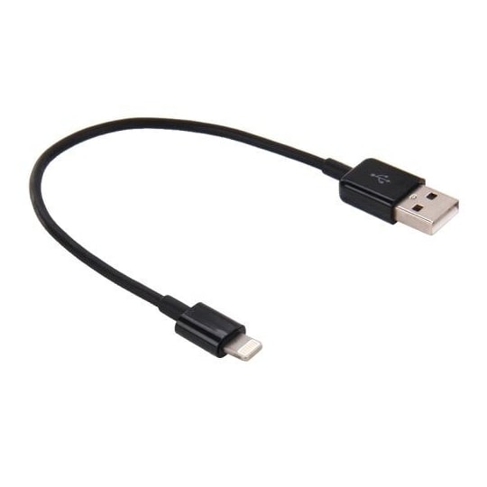 muis of rat flexibel Bouwen USB-kabel til lightning - Kort modell - Sort - Elkjøp
