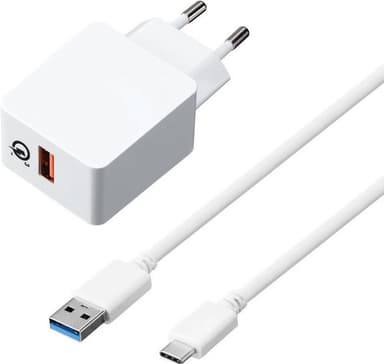 Sandstrøm rask vegglader USB-C 2 m