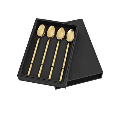 Broste copenhagen tvis lang skje, titanium, rosé gull, 4 pk