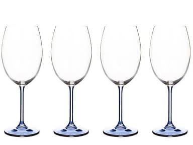 Bitz vinglass 45 cl 4 stk blå