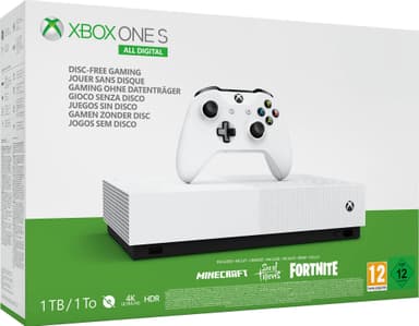 Xbox One S 1 TB All-Digital utgave (hvit)