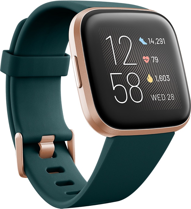 Fitbit Versa 2 smartklokke (smaragd 