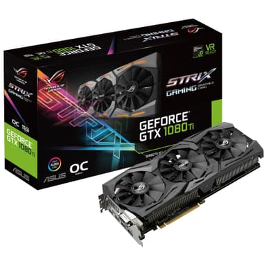 Asus ROG Strix GeForce GTX 1080 Ti OC grafikkort 11G