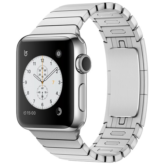 Apple Watch Series 2 38 mm (sølv stål/metallenke)
