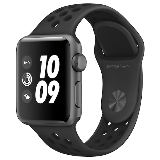 Apple Watch Series 2 Nike+ 38 mm (grå alu/sort rem)