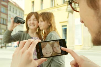 Sony DSC-QX100 objektivkamera til smarttelefon (sort)