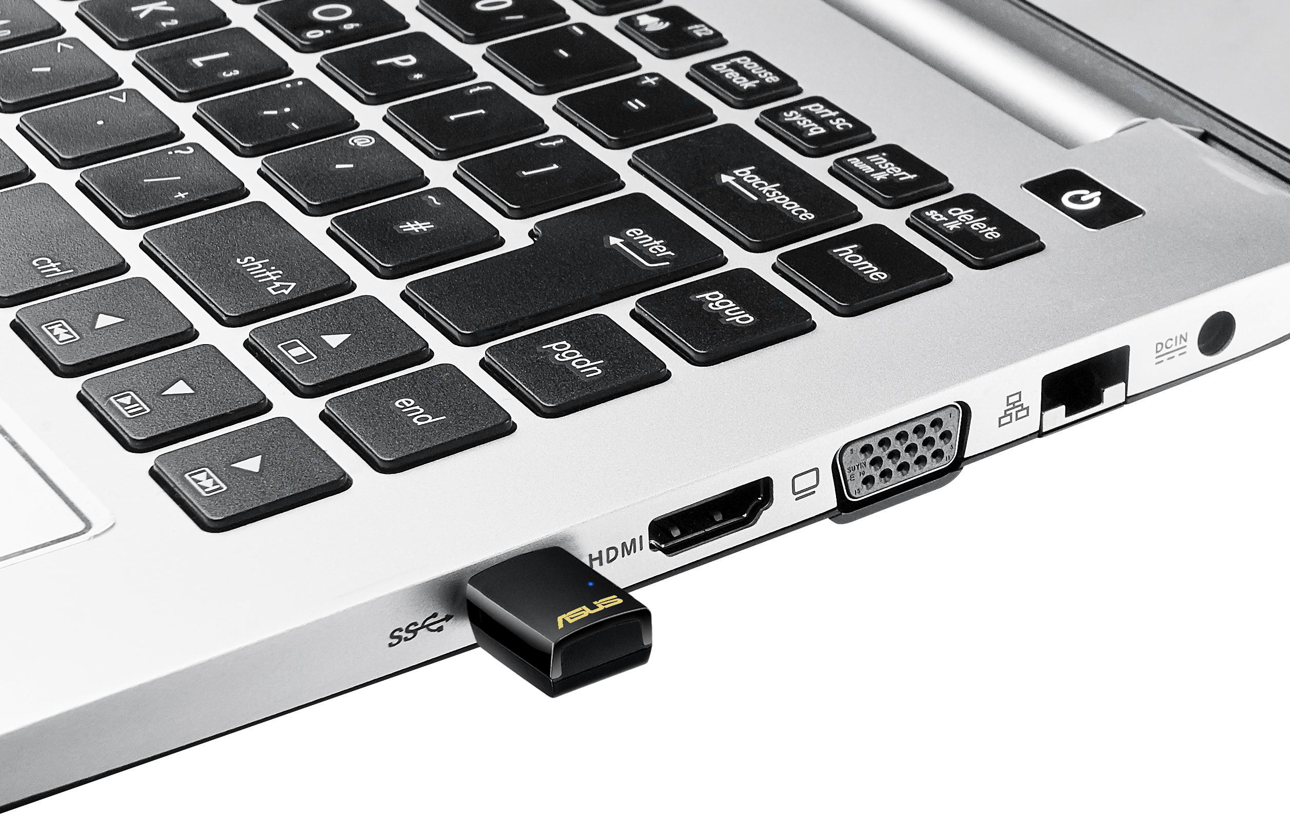 Asus USB-AC51 WiFi-ac adapter (sort)