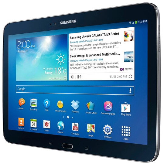 Samsung Galaxy Tab 3 10.1" 32GB Wi-Fi (sort)