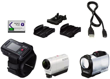 Sony HDR-AZ1VR actionkamera + utstyr